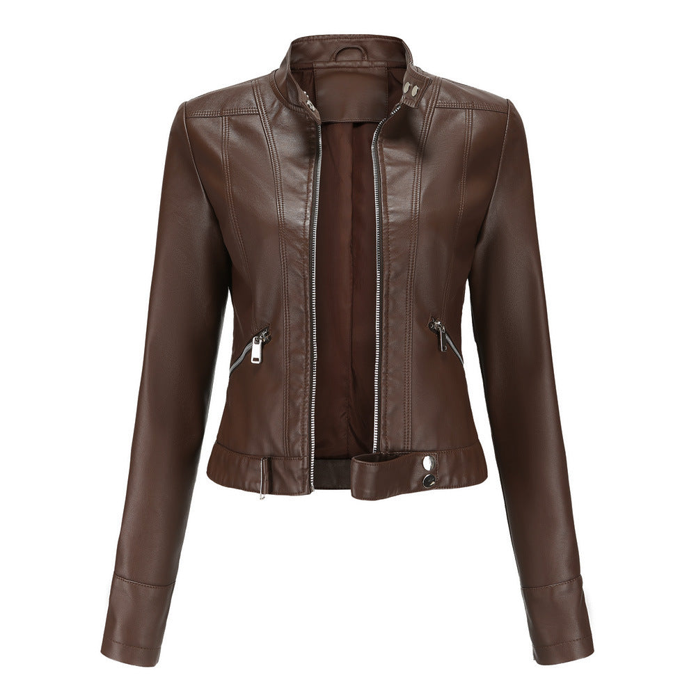 Marchmel | Femme Veste en Cuir Élégante Hiver