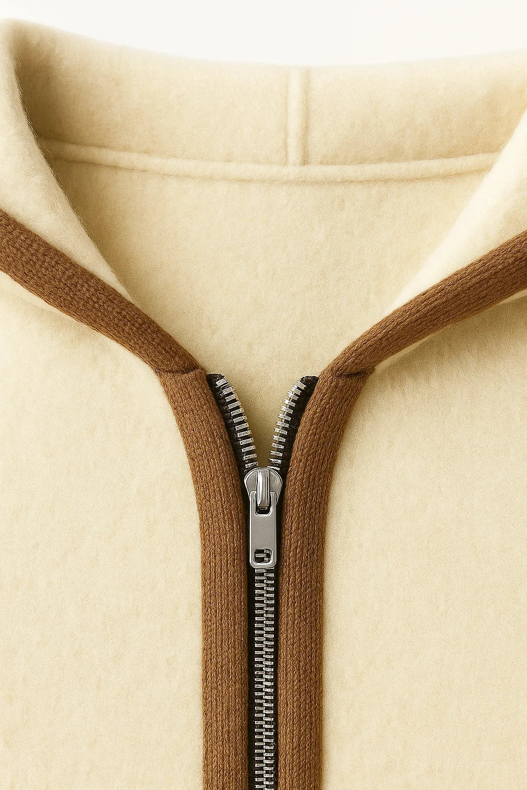 Cardigan à Capuche Leonardo Crème