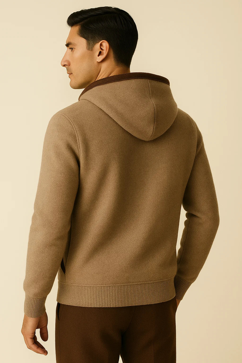 Cardigan à Capuche Sorano Marron