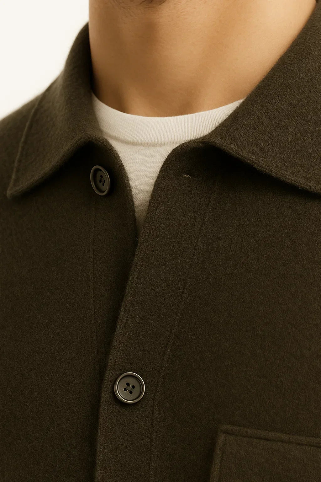 Cardigan en Cachemire Vicenza Vert Olive