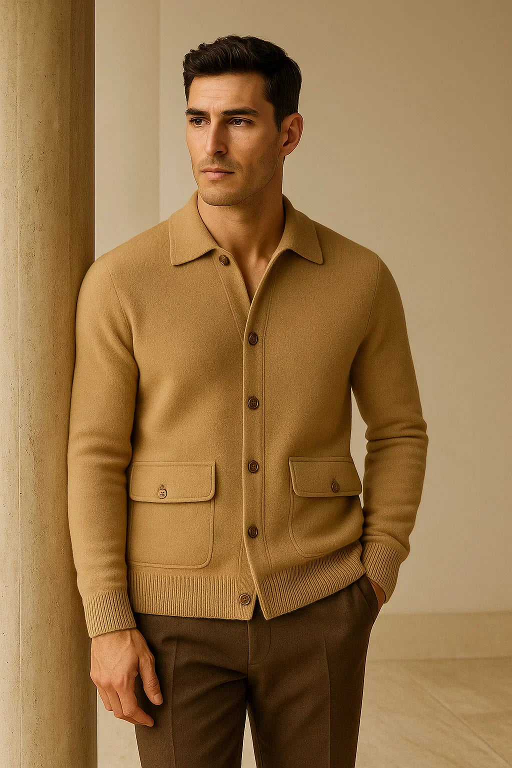 Cardigan en Cachemire Vicenza Camel