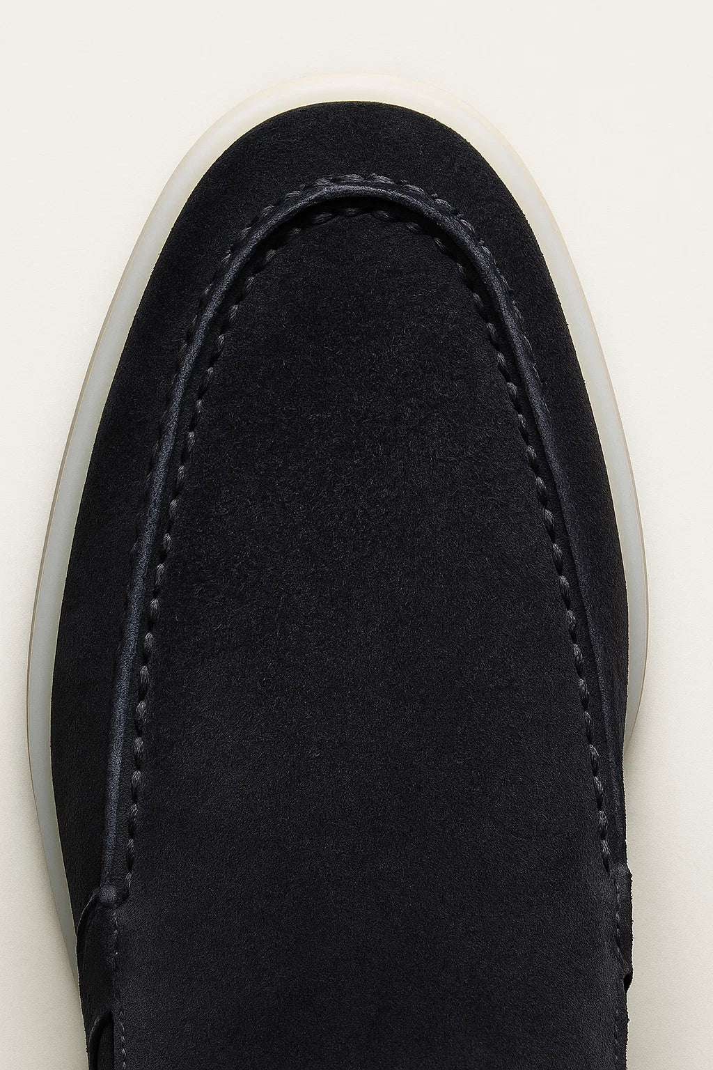 Mocassin Classique en Suède Bleu Marine