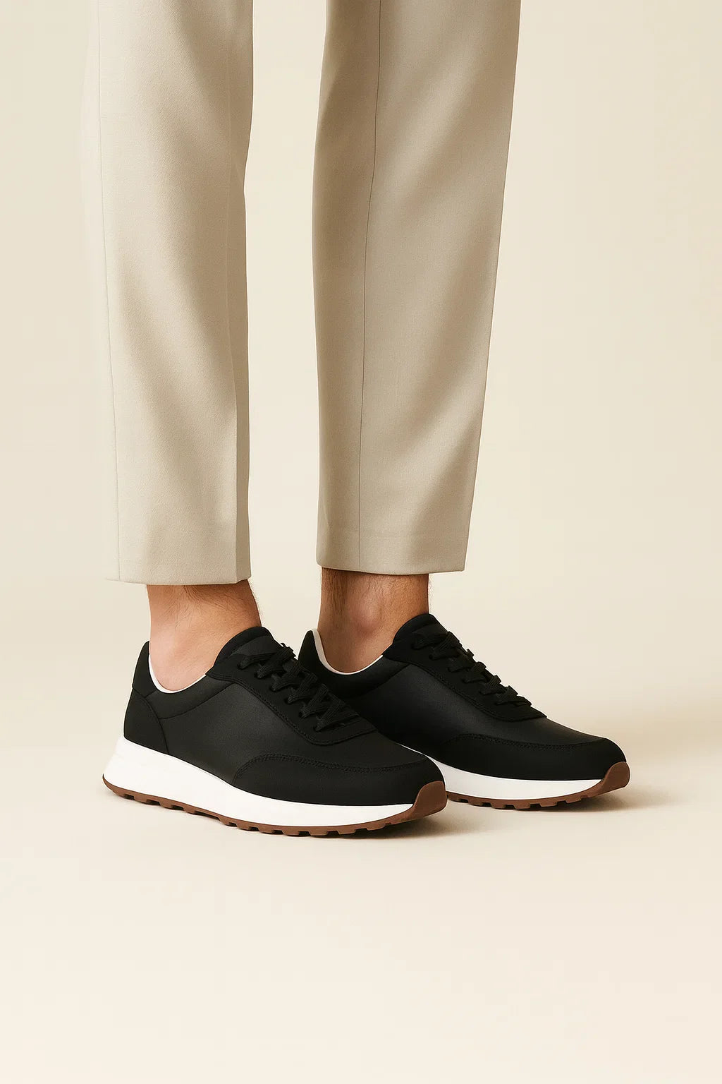Calzatura Suede Runner Noir