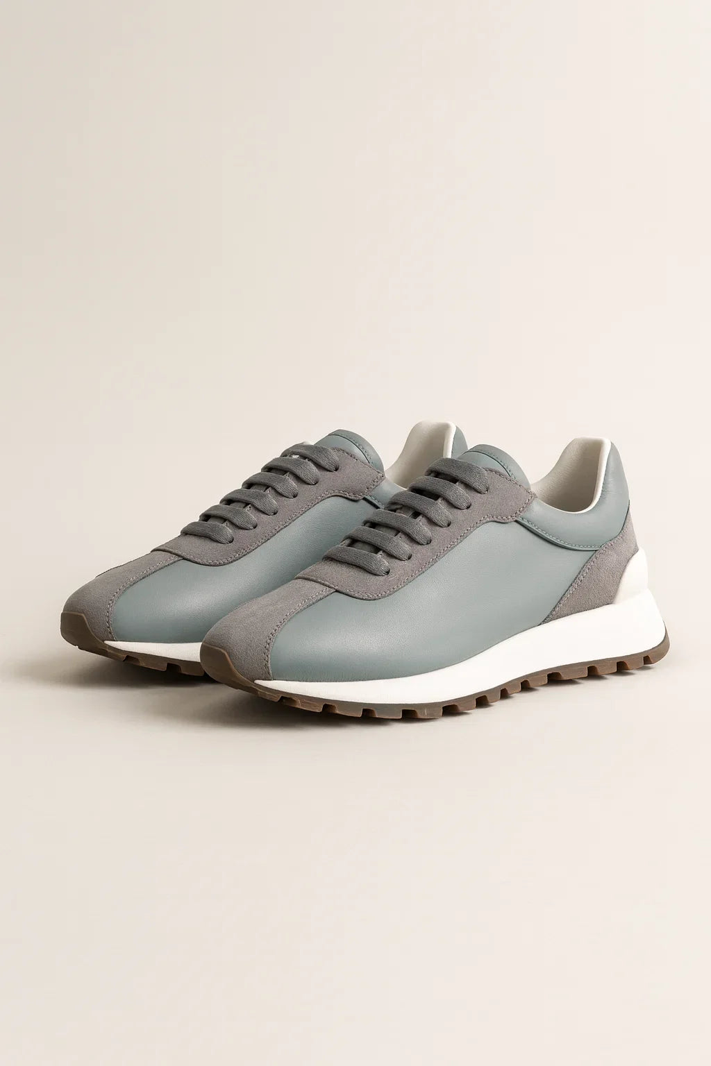 Calzatura Suede Runner Gris