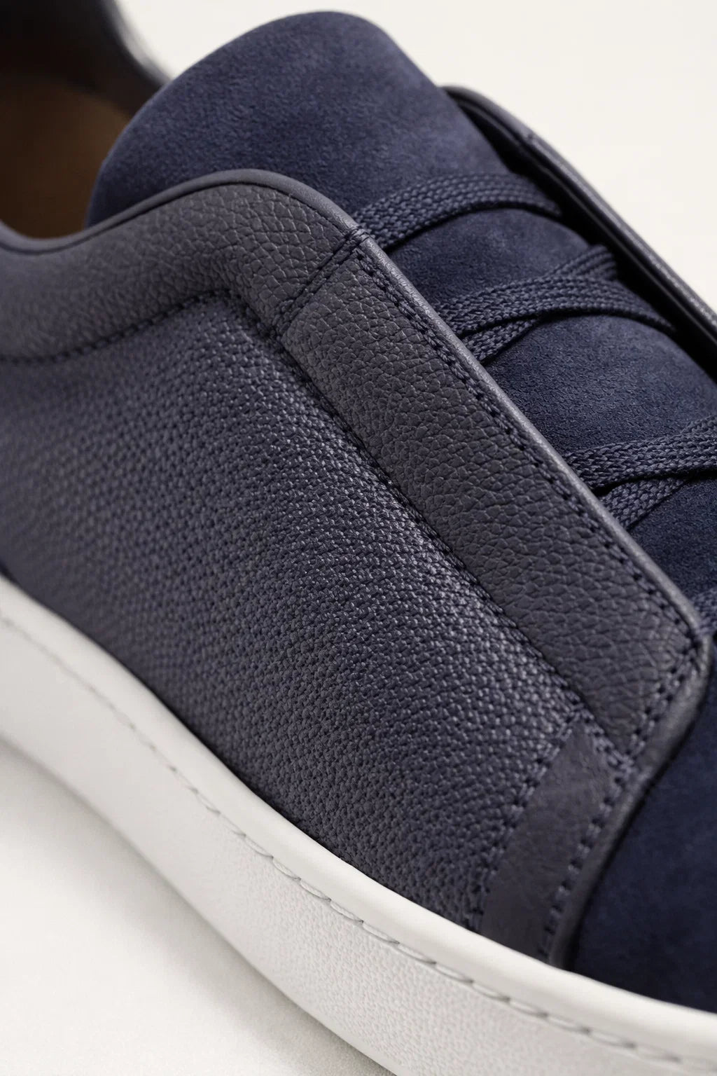 LORVANO™ Baskets en Suède – Bleu Marine Profond