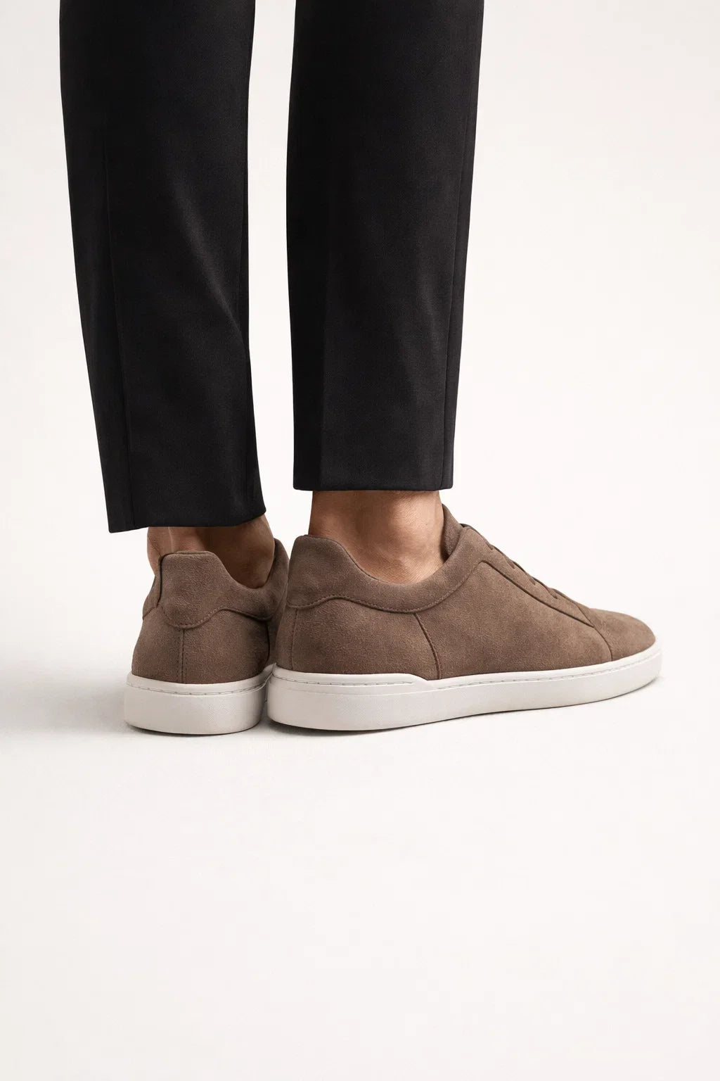 LORVANO™ Baskets en Suède – Kaki