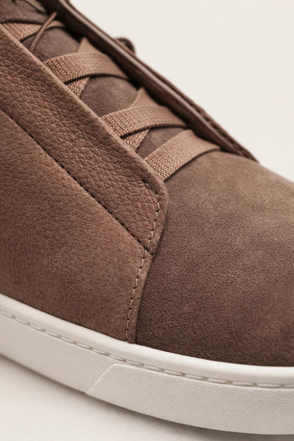 LORVANO™ Baskets en Suède – Kaki