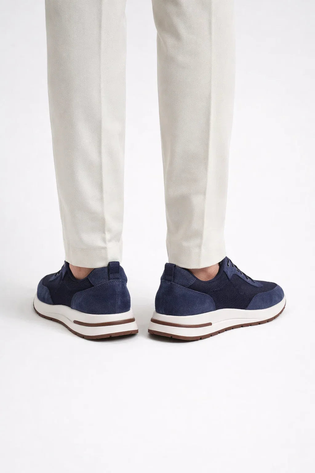 Giuliano Sneaker en Suède Ville Marine