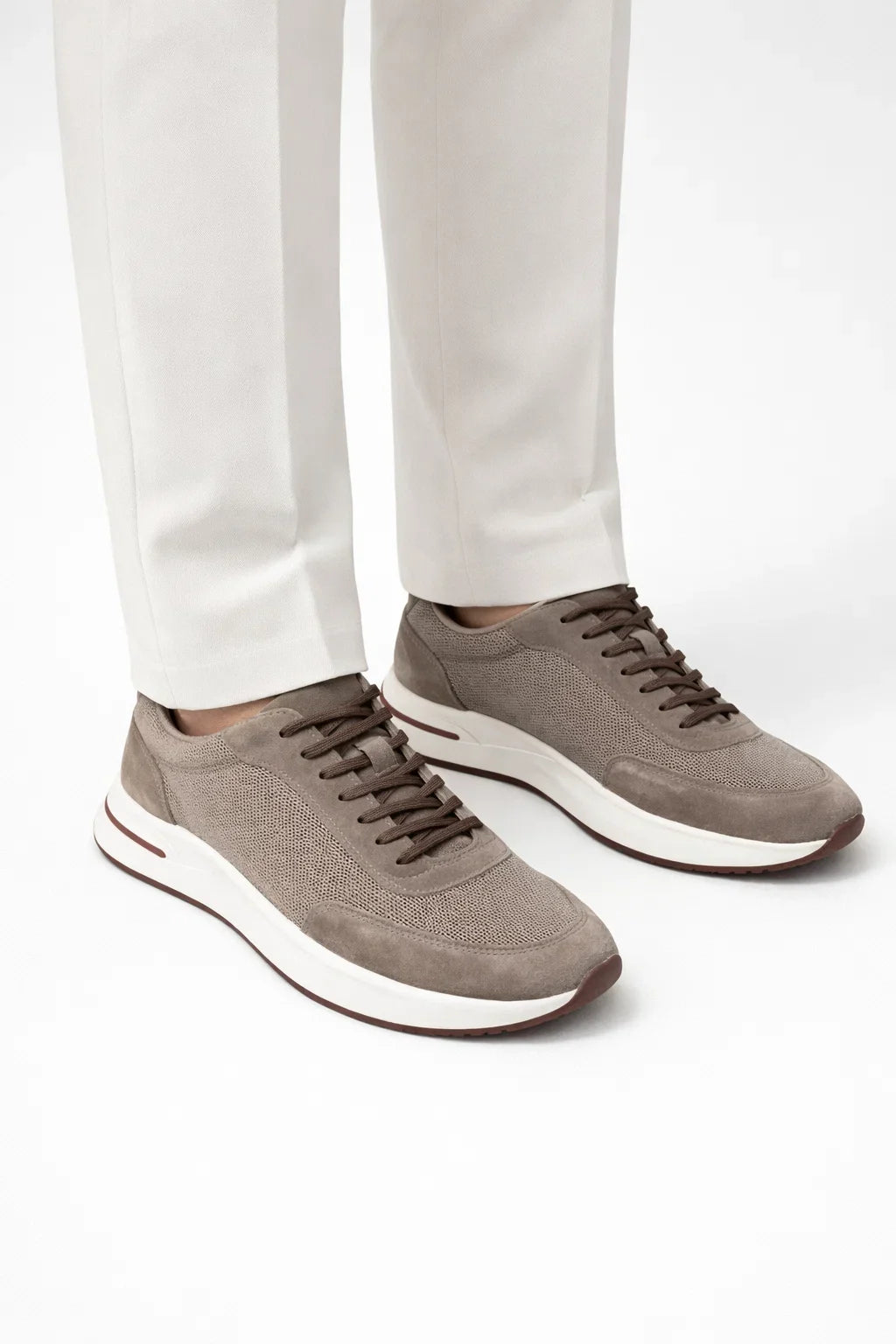 Sneaker Citadine Suede Giuliano Beige