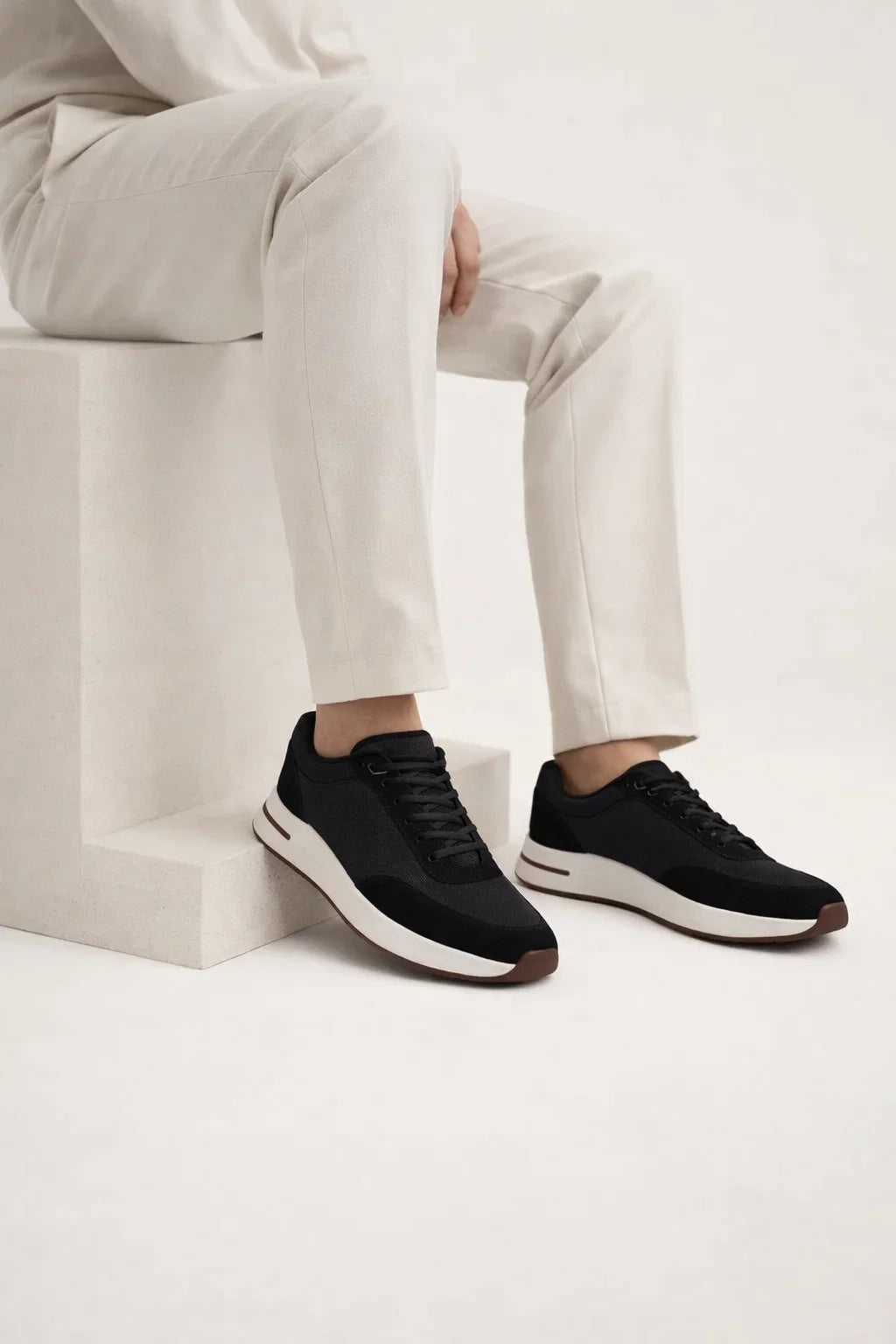 Giuliano Sneaker Ville Suède Noire