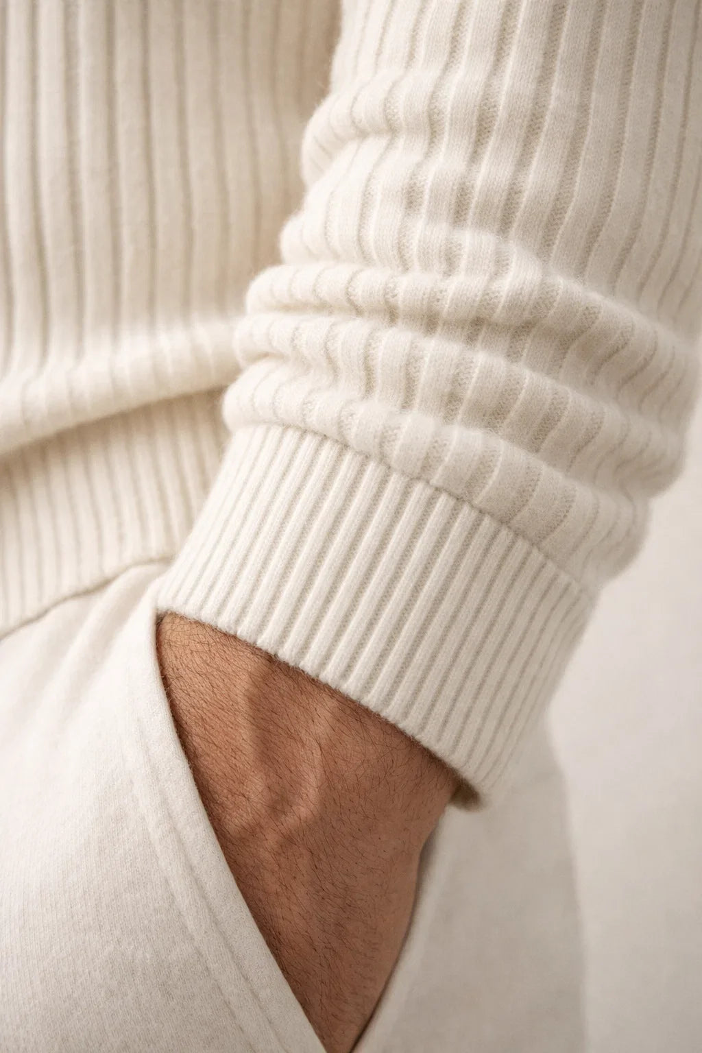 Enrico Zip Up Ivoire