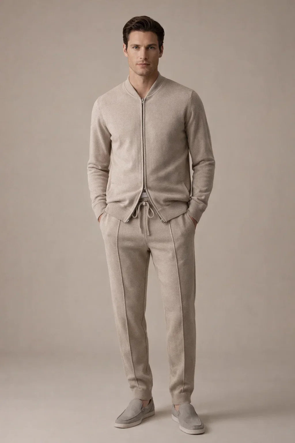 Ensemble Norio Cachemire Beige