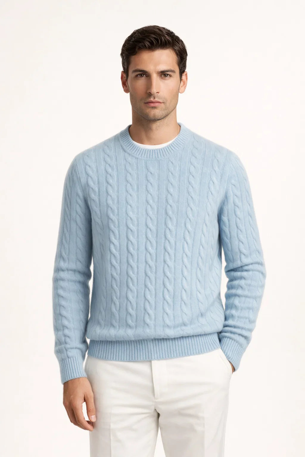 Pull en cachemire Cortona bleu