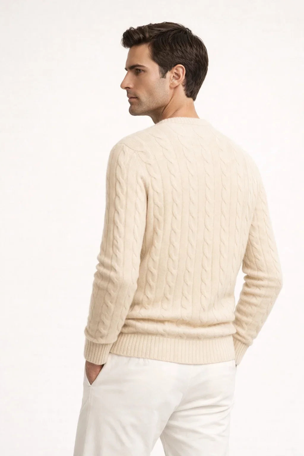 Pull en cachemire Cortona crème