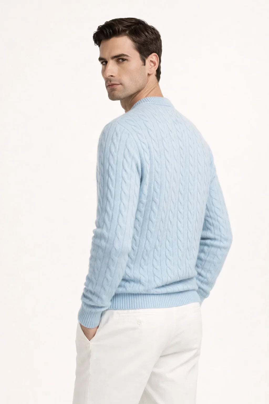 Pull en cachemire Cortona bleu