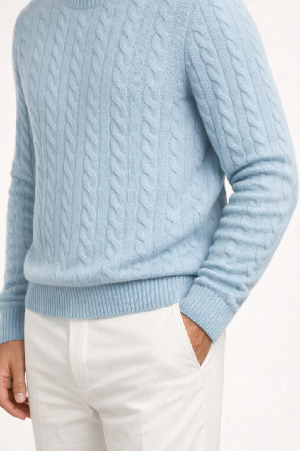 Pull en cachemire Cortona bleu