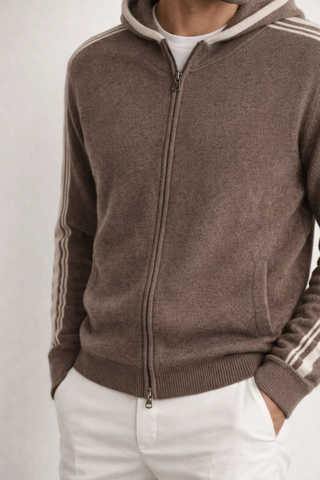 Alio Zipper Vest Marron