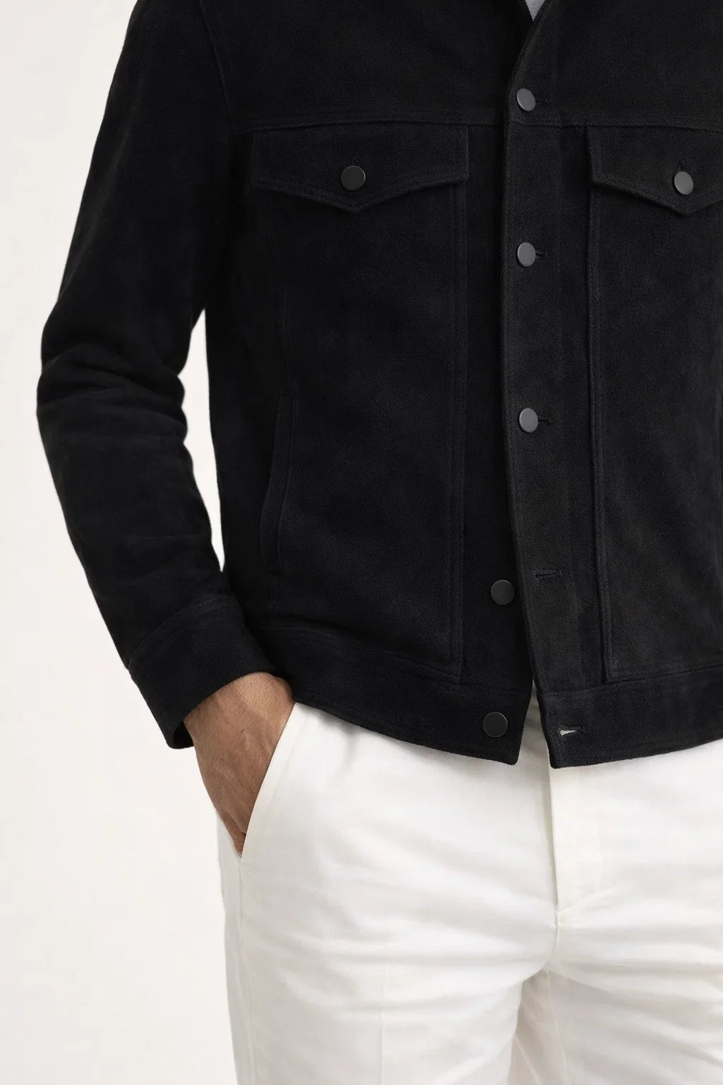 Veste en Suède Noir