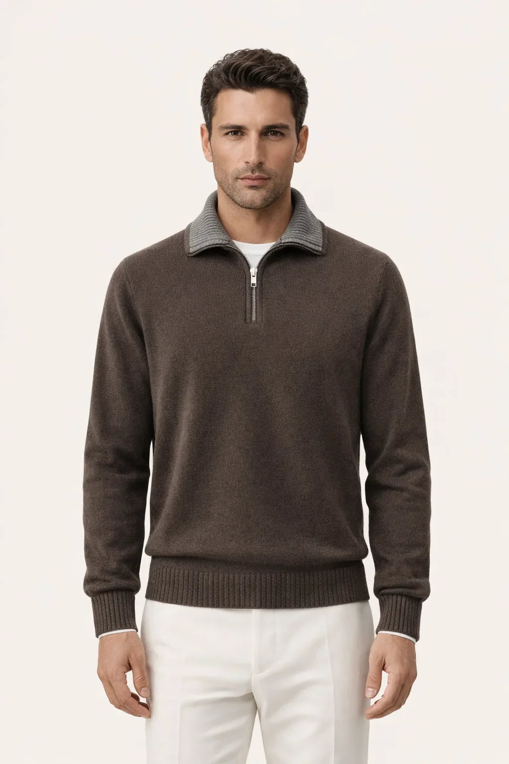 Leonard Classic Zip Up Marron
