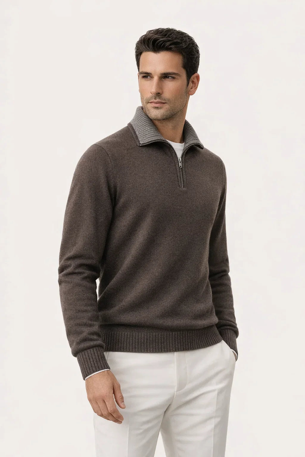 Leonard Classic Zip Up Marron