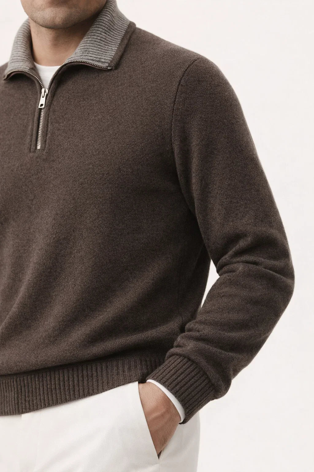 Leonard Classic Zip Up Marron
