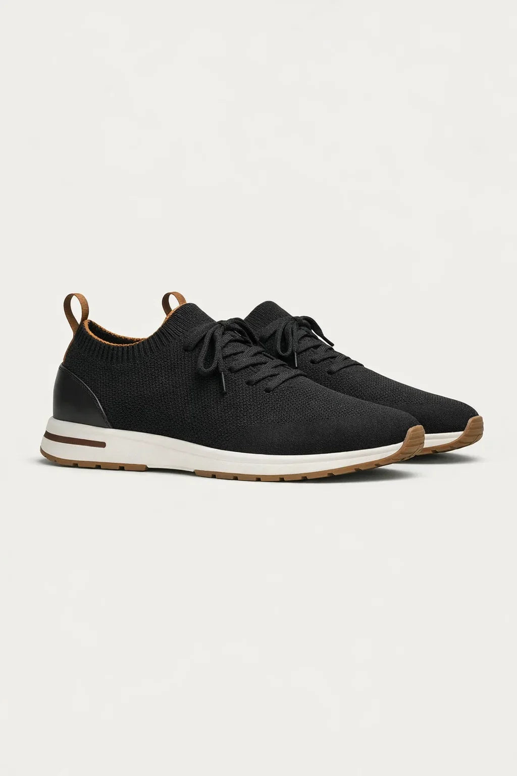 Marchmel | Uomo Sneakers Attive in Maglia Nere Leggere