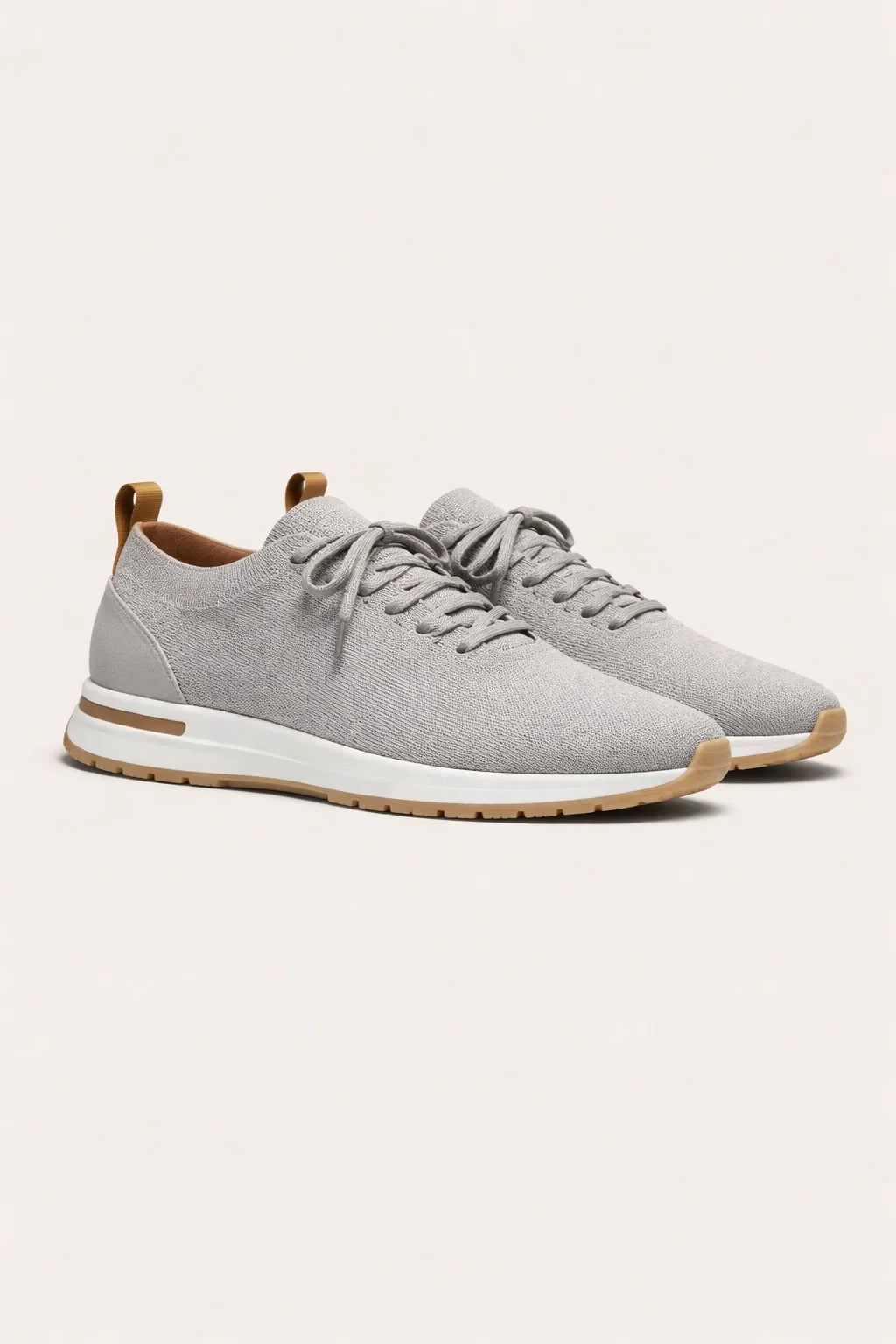Marchmel | Zapatillas activas de punto gris claro para hombre