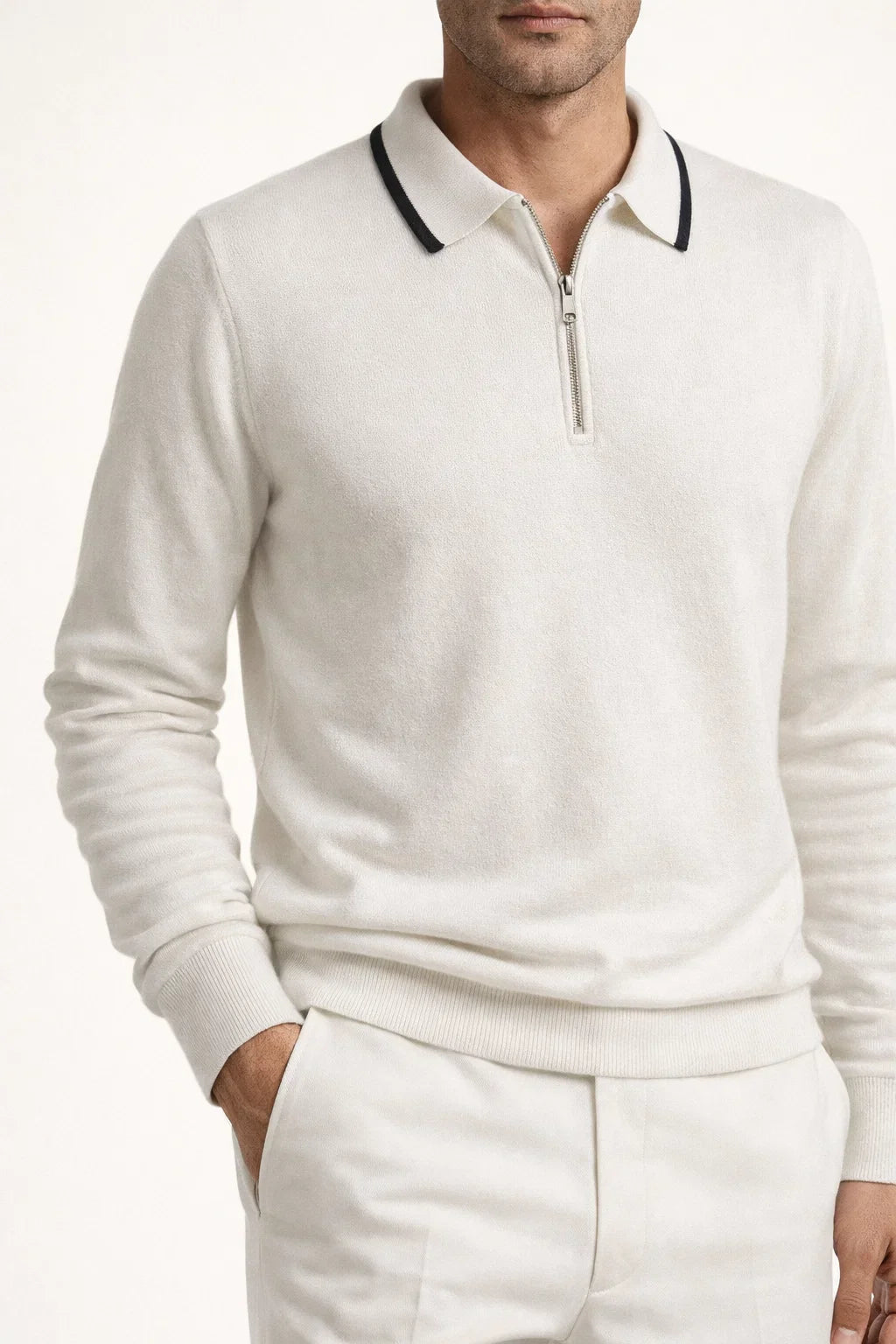 Polo Ville Extrafine Blanc