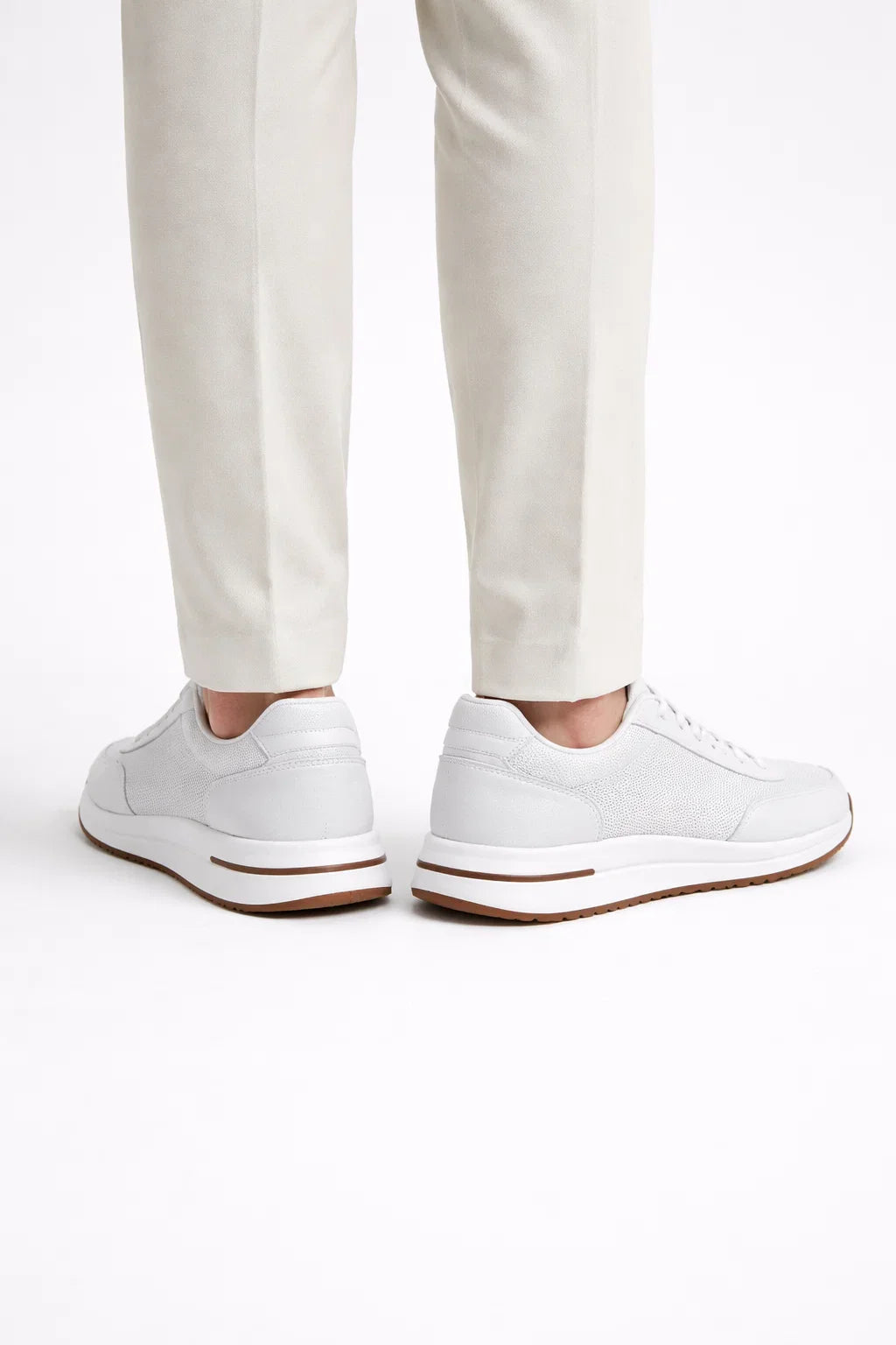 Giuliano Sneaker Ville Suède Blanche