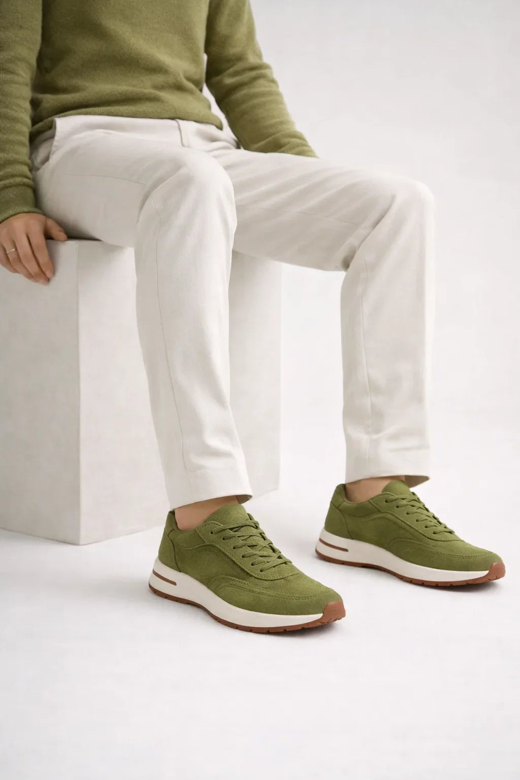 Baskets Rafelo Vert Khaki