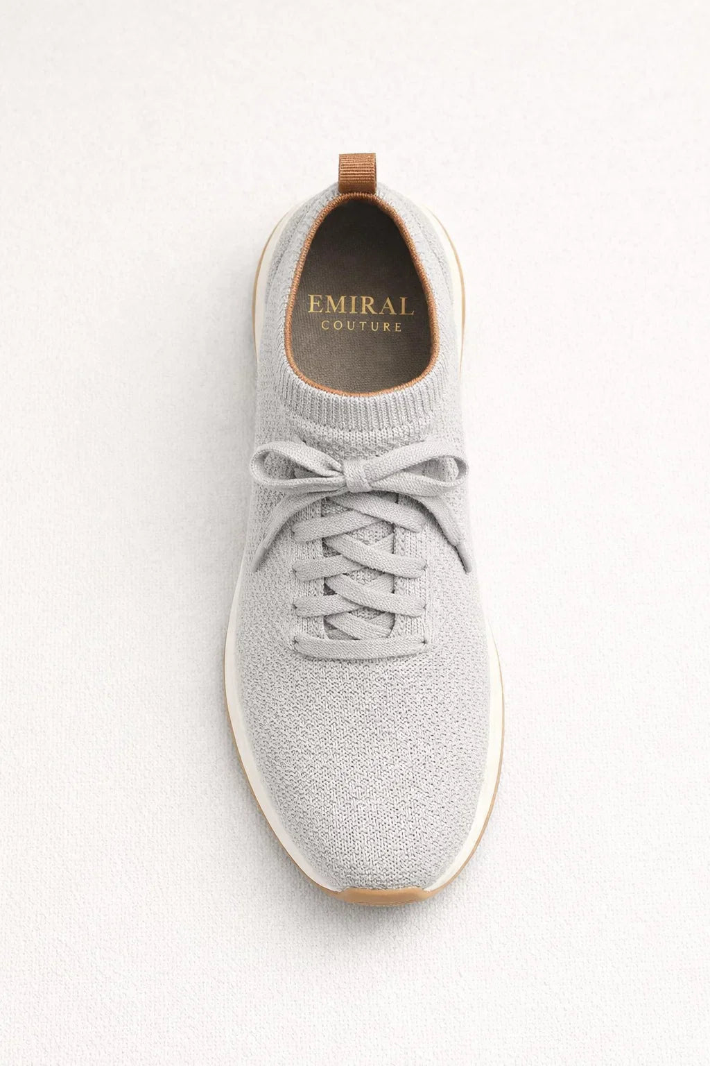 Marchmel | Zapatillas activas de punto gris claro para hombre