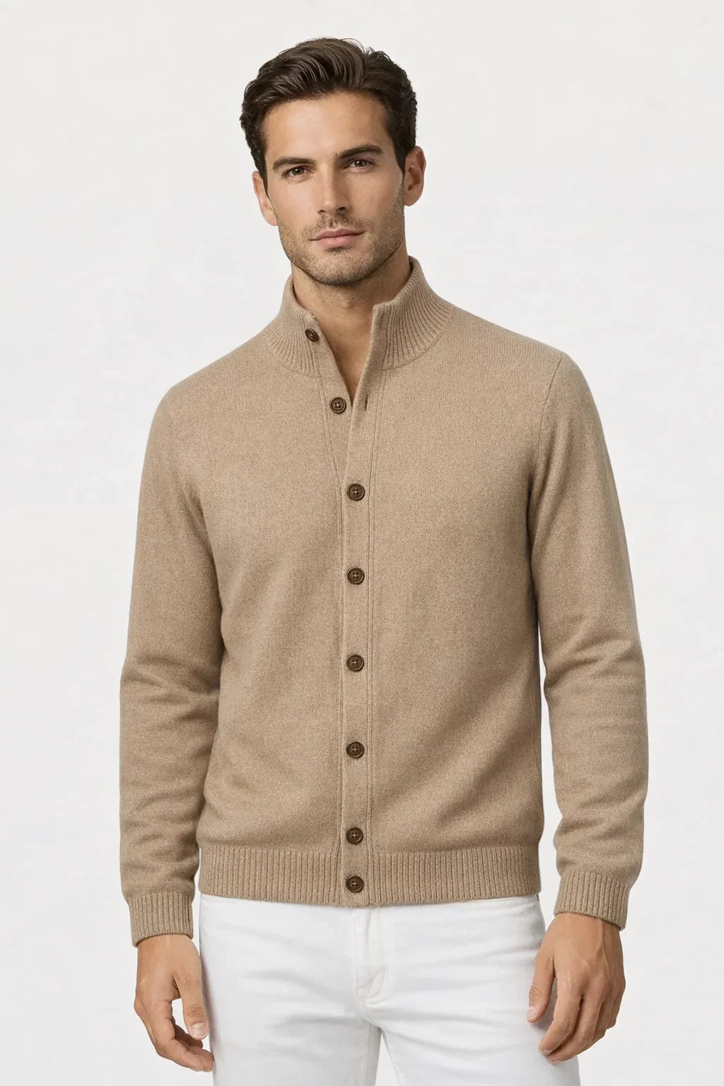 Cardigan Boutonné Cionelli Beige