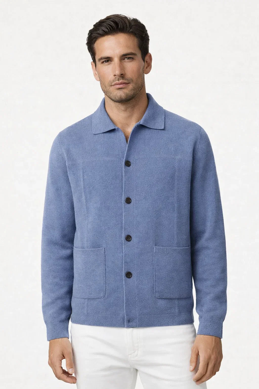 Cardigan en Cachemire Valero Bleu