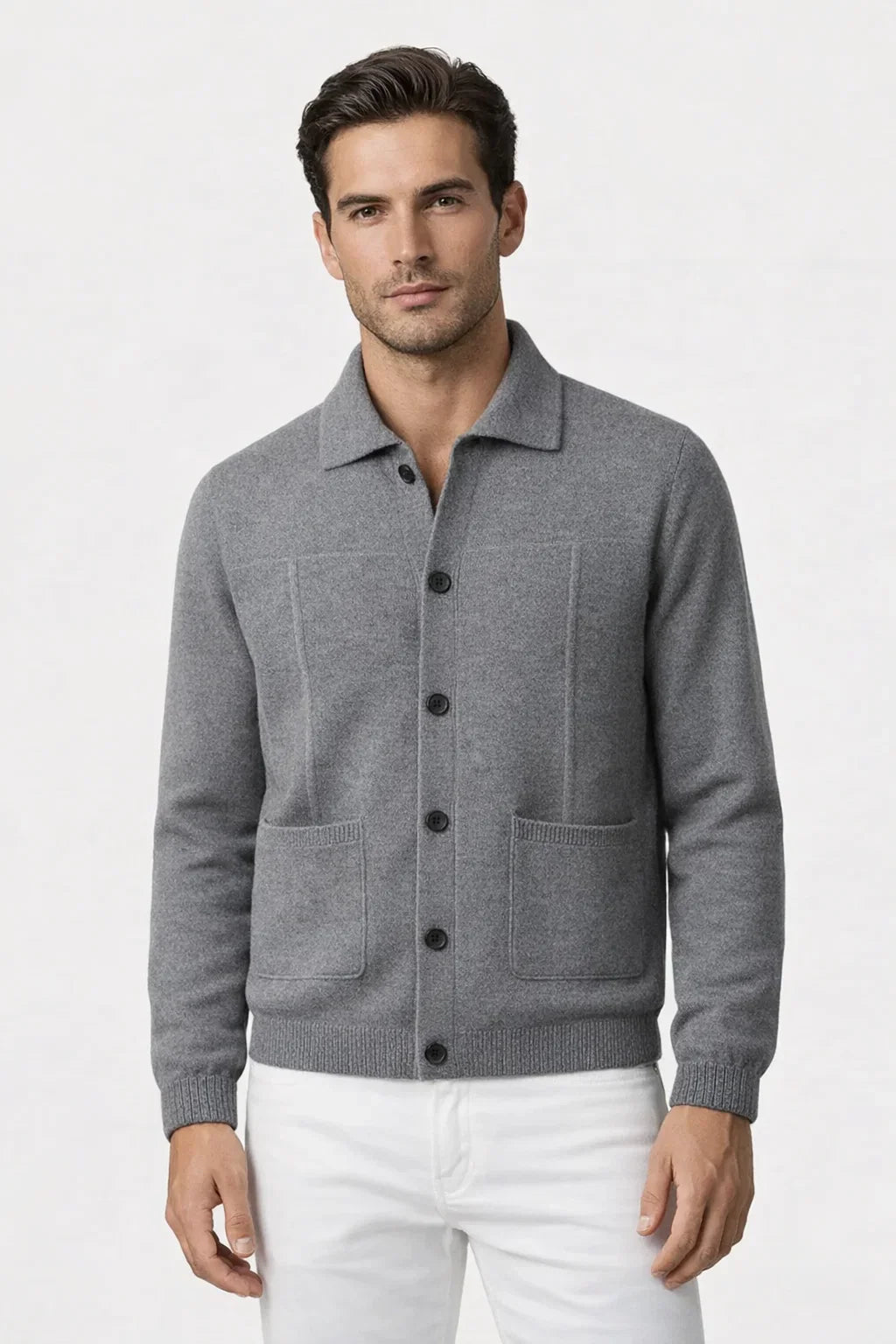 Cardigan en Cachemire Valero Gris