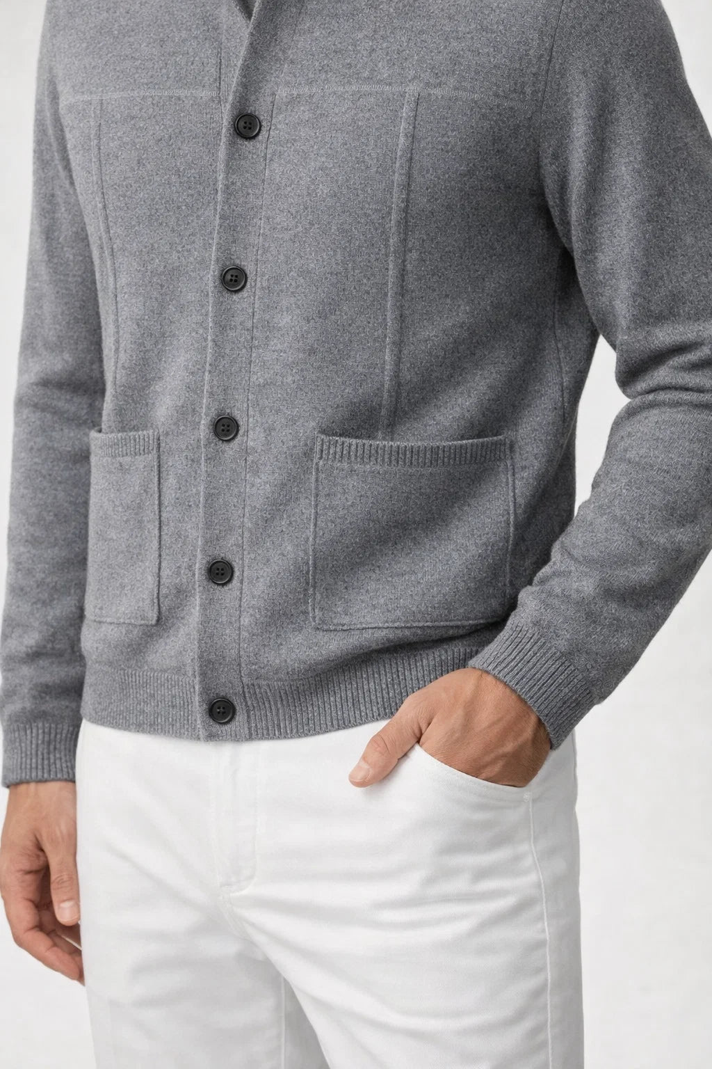 Cardigan en Cachemire Valero Gris