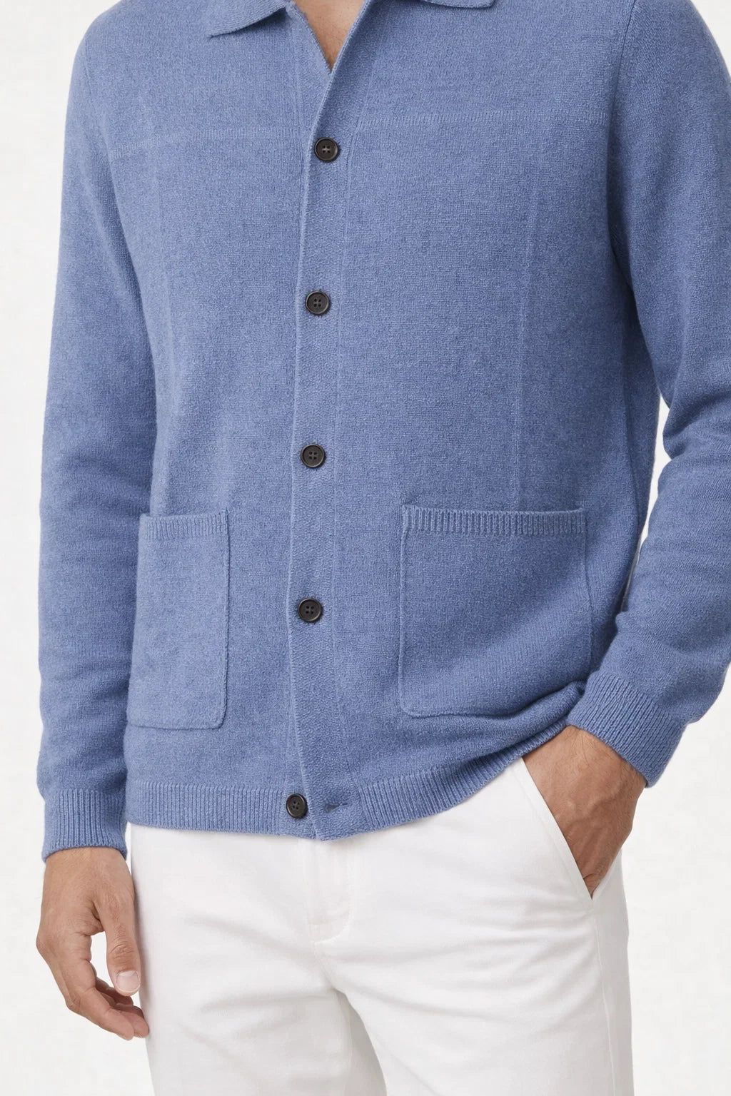 Cardigan en Cachemire Valero Bleu
