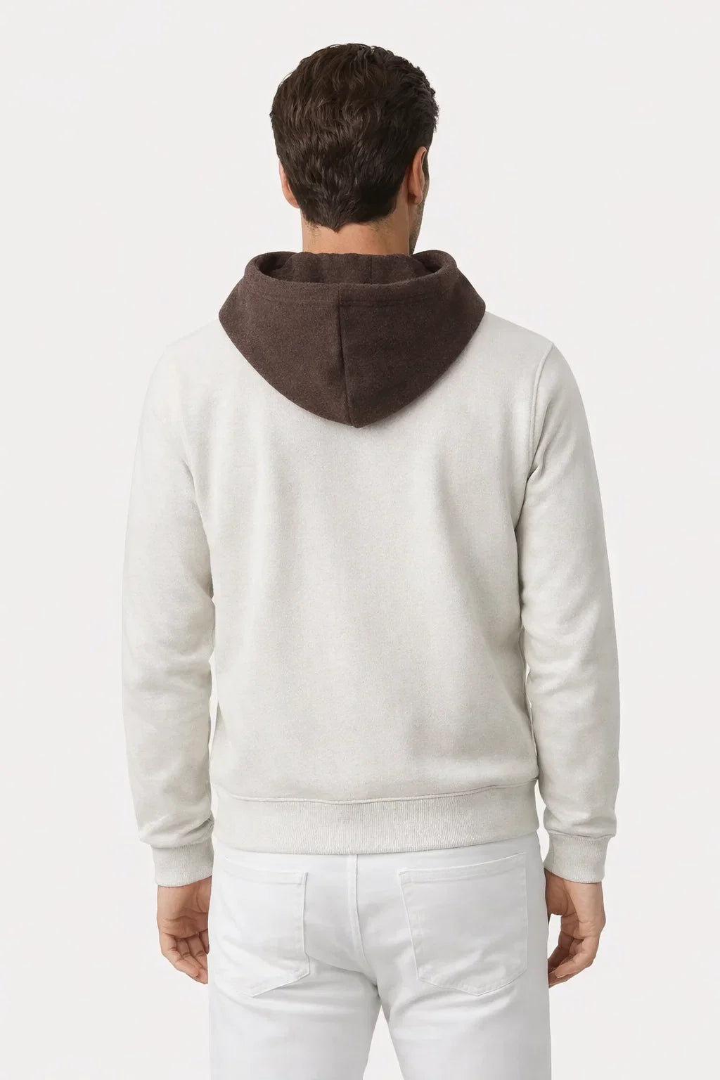 Pull Zippé Luca Blanc
