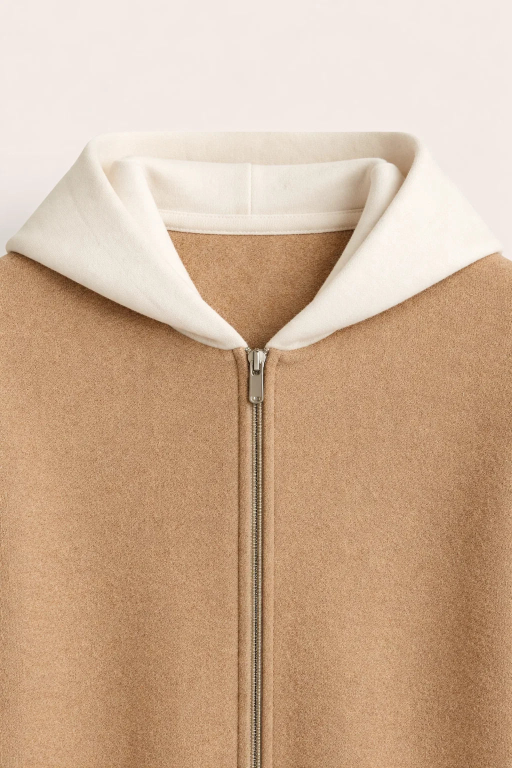 Pull zippé Luca Camel