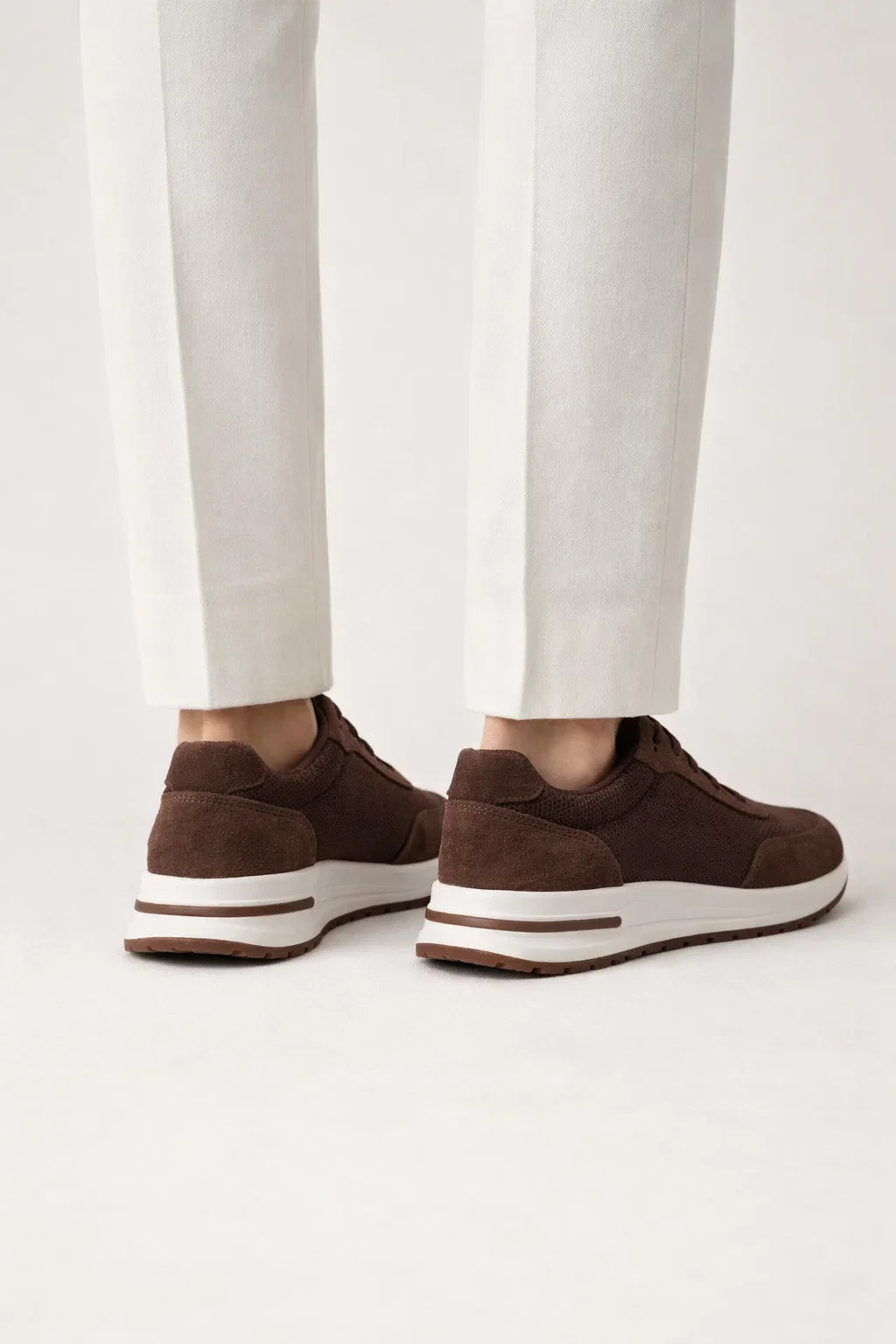 Baskets City Suede Giuliano Marron